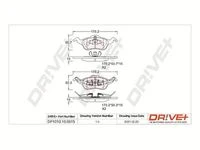 DP1010.10.0815 Dr!ve+ Комплект тормозных колодок, дисковый тормоз (фото 2)