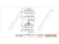 DP1010.10.0898 Dr!ve+ Комплект тормозных колодок, дисковый тормоз (фото 2)