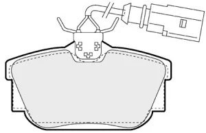 BRP1158 EEC Комплект тормозных колодок, дисковый тормоз (фото 1)