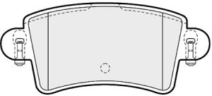 BRP1197 EEC Комплект тормозных колодок, дисковый тормоз (фото 1)