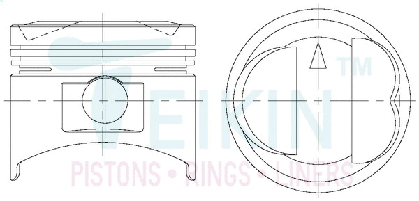 43207.STD TEIKIN Поршень (фото 1)