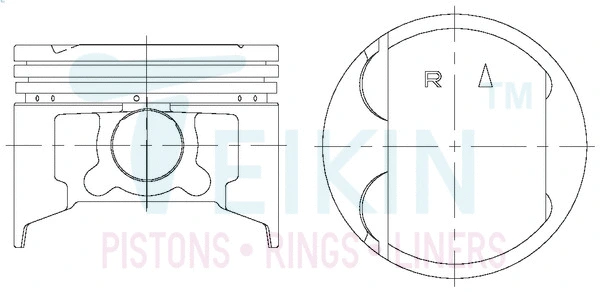 43263.050 TEIKIN Поршень (фото 1)