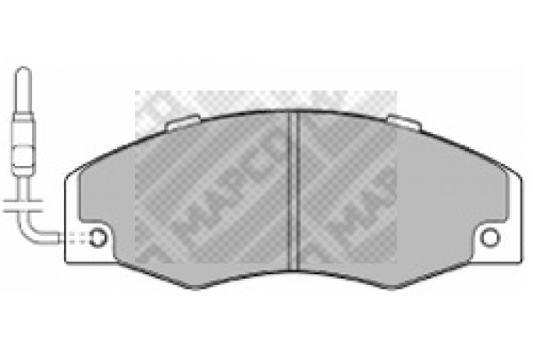 6279 MAPCO Комплект тормозных колодок, дисковый тормоз (фото 2)