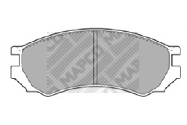 6345 MAPCO Комплект тормозных колодок, дисковый тормоз (фото 1)