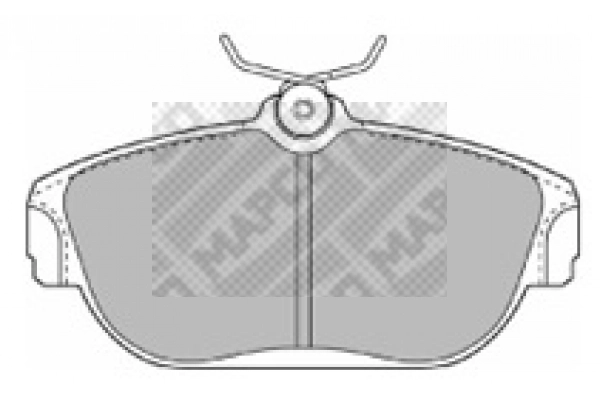 6366 MAPCO Комплект тормозных колодок, дисковый тормоз (фото 2)