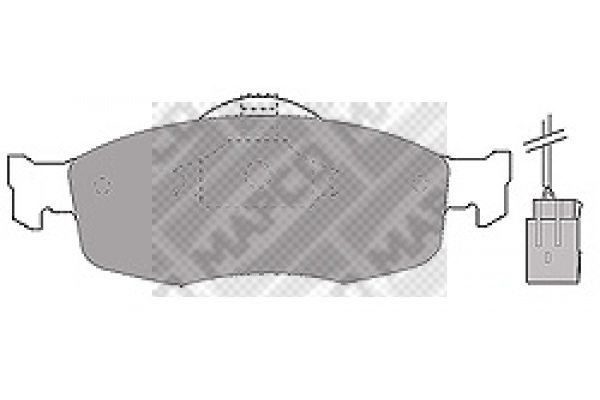 6369 MAPCO Комплект тормозных колодок, дисковый тормоз (фото 2)