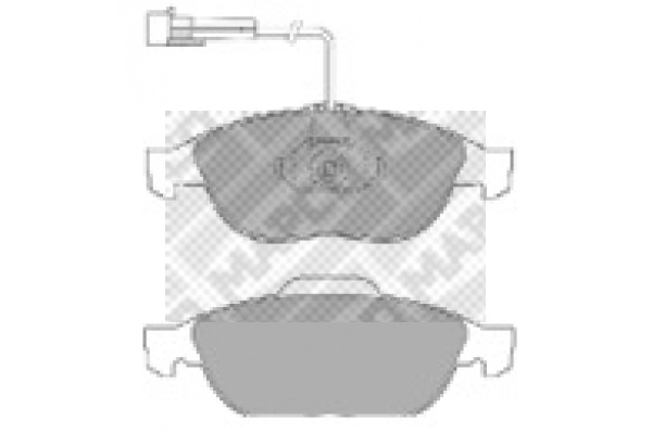 6470 MAPCO Комплект тормозных колодок, дисковый тормоз (фото 1)
