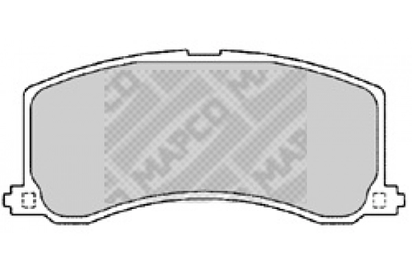 6567 MAPCO Комплект тормозных колодок, дисковый тормоз (фото 2)