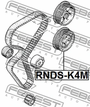 RNDS-K4M FEBEST Шестерня привода распределительного вала (фото 2)