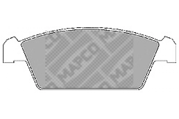 6601 MAPCO Комплект тормозных колодок, дисковый тормоз (фото 1)