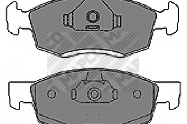 6612 MAPCO Комплект тормозных колодок, дисковый тормоз (фото 2)