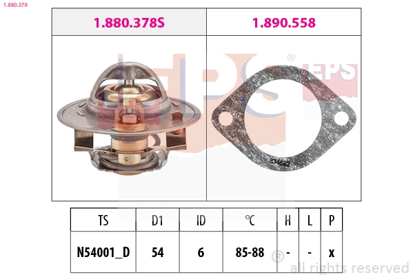 1.880.378 EPS Термостат, охлаждающая жидкость (фото 3)