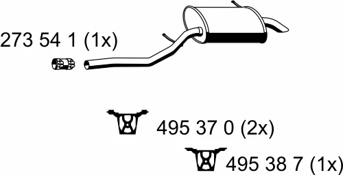 290159 ERNST Глушитель выхлопных газов средний/конечный/задняя банка (фото 2)