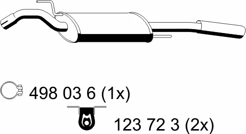 133173 ERNST Глушитель выхлопных газов конечный (фото 2)