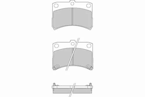 12-0929 E.T.F. Комплект тормозных колодок, дисковый тормоз (фото 2)