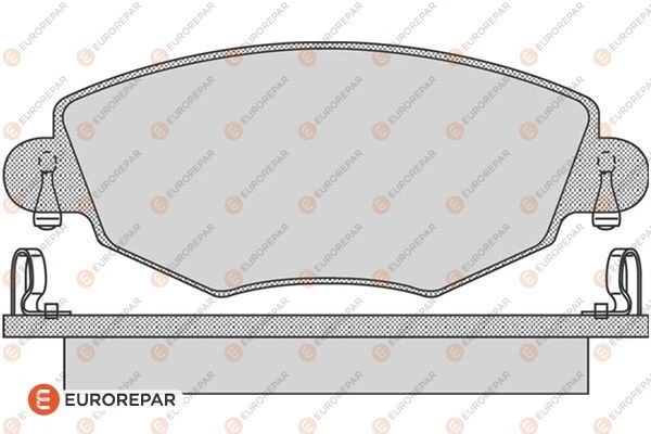 1617256280 EUROREPAR Комплект тормозных колодок, дисковый тормоз (фото 2)