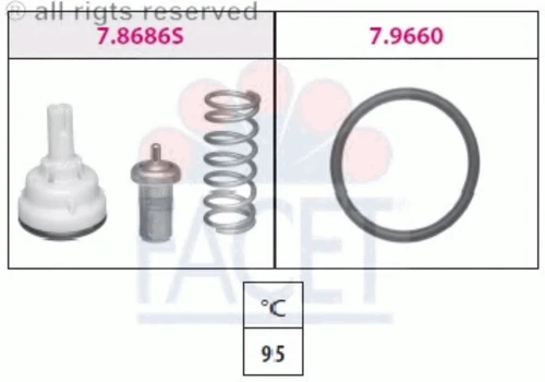 7.8686 FACET Термостат, охлаждающая жидкость (фото 2)