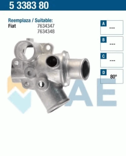 5338380 FAE Термостат, охлаждающая жидкость (фото 2)