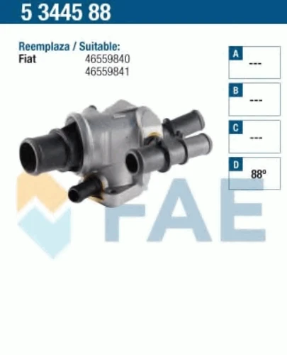 5344588 FAE Термостат системы охлаждения 5344588 (фото 1)