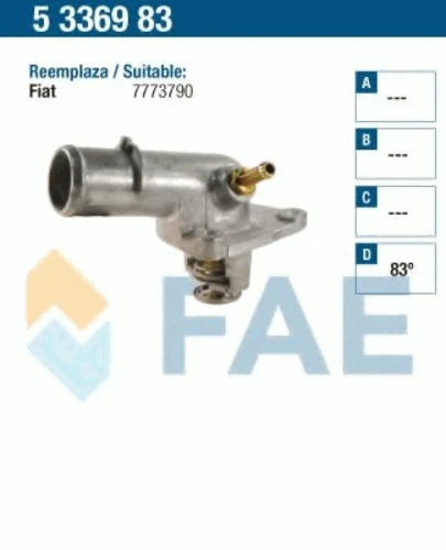 5336983 FAE Термостат, охлаждающая жидкость (фото 2)