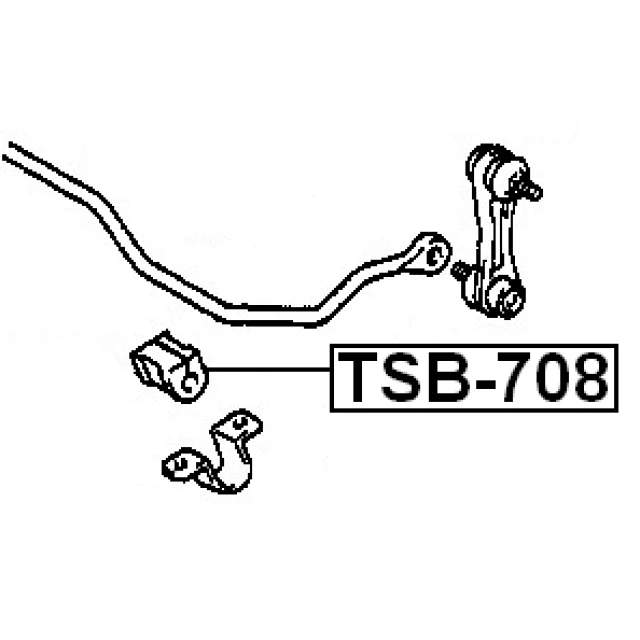 TSB-708 FEBEST Втулка, стабилизатор (фото 4)