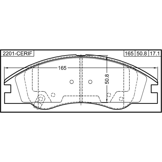 2201-CERIF FEBEST Комплект тормозных колодок, дисковый тормоз (фото 4)