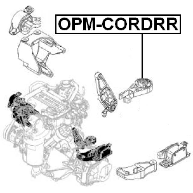 OPM-CORDRR FEBEST Подвеска, двигатель (фото 4)