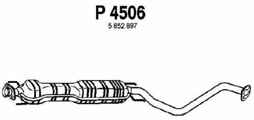 P4506 FENNO Средний глушитель выхлопных газов (фото 2)