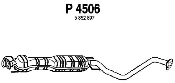 P4506 FENNO Средний глушитель выхлопных газов (фото 3)