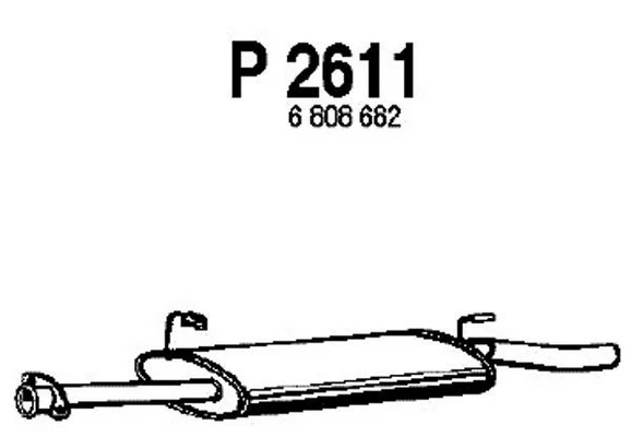 P2611 FENNO Средний глушитель выхлопных газов (фото 3)