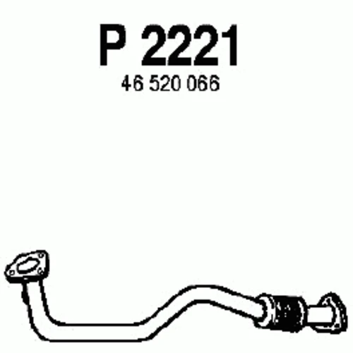 P2221 FENNO Труба выхлопного газа (фото 2)