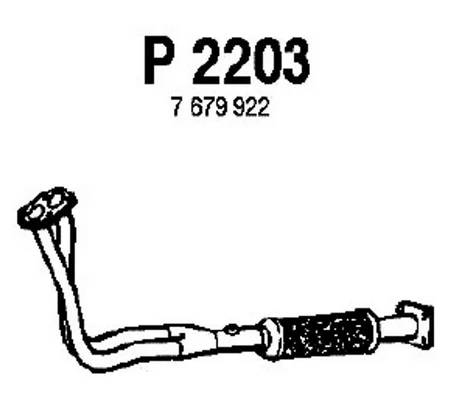 P2203 FENNO Труба выхлопного газа (фото 3)