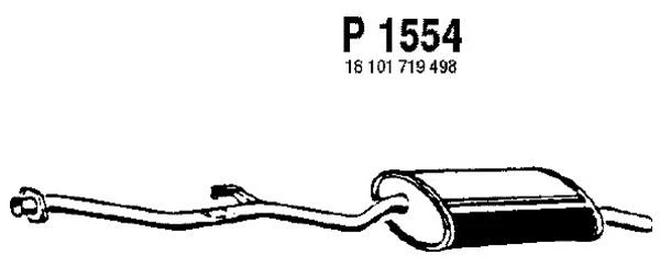 P1554 FENNO Глушитель выхлопных газов конечный (фото 3)