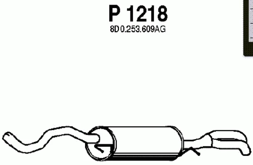 P1218 FENNO Глушитель выхлопных газов конечный (фото 2)