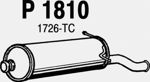 P1810 FENNO Глушитель выхлопных газов конечный (фото 2)
