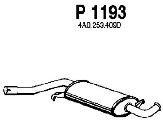 P1193 FENNO Средний глушитель выхлопных газов (фото 3)
