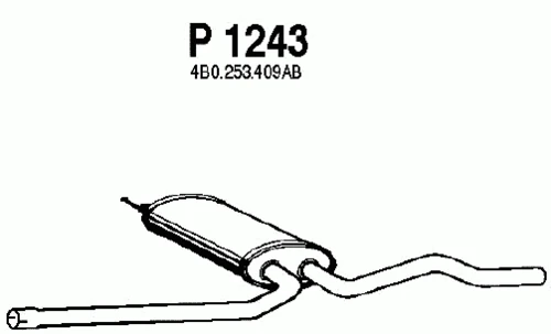 P1243 FENNO Средний глушитель выхлопных газов (фото 2)