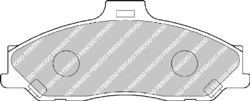FDB1527 FERODO Комплект тормозных колодок, дисковый тормоз (фото 4)