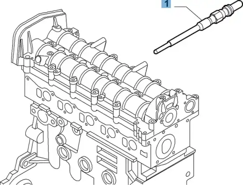 55187863 FIAT/ALFA/LANCIA Свеча накаливания 55187863 (фото 1)