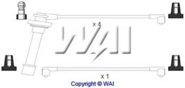 SL121 WAIGLOBAL Высоковольтные провода (комплект проводов зажигания) (фото 1)