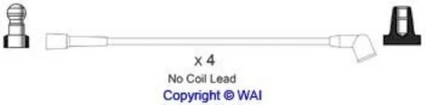 SL148 WAIGLOBAL Высоковольтные провода (комплект проводов зажигания) (фото 1)