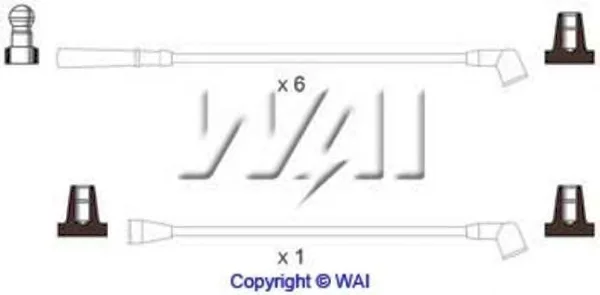 SL251 WAIGLOBAL Высоковольтные провода (комплект проводов зажигания) (фото 1)