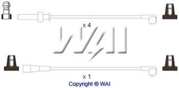 SL276 WAIGLOBAL Высоковольтные провода (комплект проводов зажигания) (фото 1)