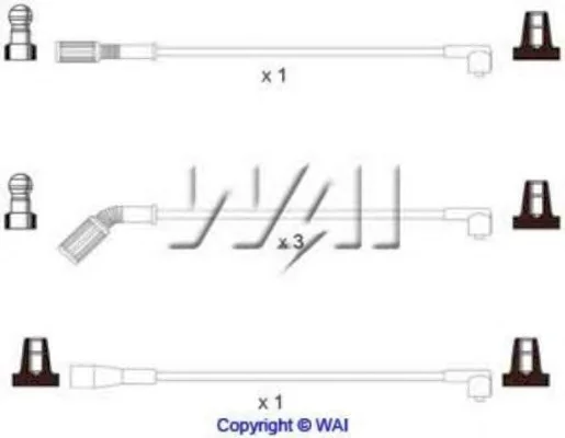 SL297 WAIGLOBAL Высоковольтные провода (комплект проводов зажигания) (фото 1)