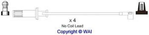 SL411 WAIGLOBAL Высоковольтные провода (комплект проводов зажигания) (фото 1)
