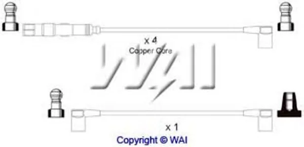 SL610 WAIGLOBAL Высоковольтные провода (комплект проводов зажигания) (фото 1)