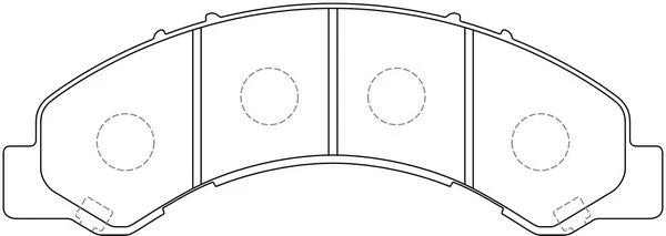 FP0825 FIT Комплект тормозных колодок, дисковый тормоз (фото 2)