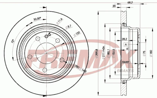 BD-2459 FREMAX Тормозной диск (фото 5)