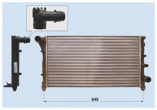 0104.3117 FRIGAIR Радиатор, охлаждение двигателя (фото 2)