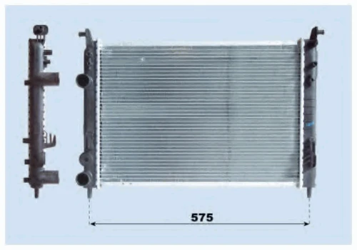 0104.3045 FRIGAIR Радиатор, охлаждение двигателя (фото 2)